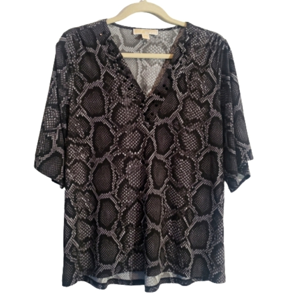 Michael Kors snake print blouse size S